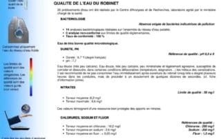 thumbnail of Qualité de l’eau distribuée en 2019