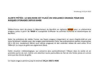 thumbnail of CP Vigilance orange orages Bas-Rhin 23 juin 2022