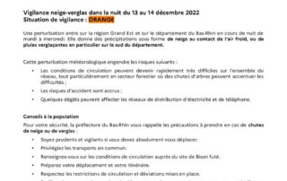thumbnail of CP du 13.12.22 – vigilance orange neige verglas Bas-Rhin